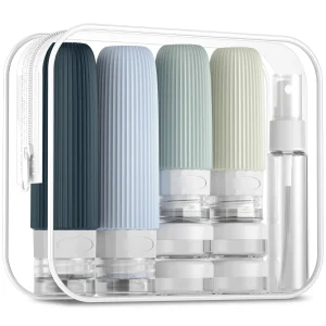 Mrsdry 16 Pack Travel Bottles Set, TSA Approved Leak Proof Mudium, Grey