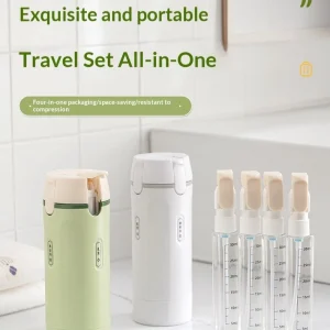 4-in-1 Leak Proof Travel Bottle Dispenser Set - TSA Approved